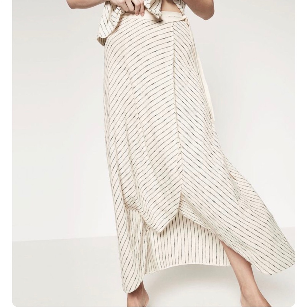 2 Zara maxi knit wrap around Skirts !